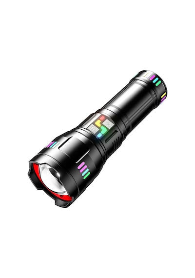 F.b.ı Pro F-3002 Tg Led Gece Şeritli Type-c Şarjlı El Feneri Siyah