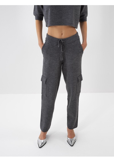Xint Antrasit Doğal Yün Dokulu Regular Fit Pantolon 851036
