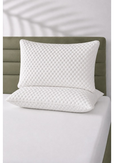 Oversize Therapy %100 Visco Ortopedik Visko Yastık 50x70x20 - Baş Boyun Desteği 1 Adet Beyaz