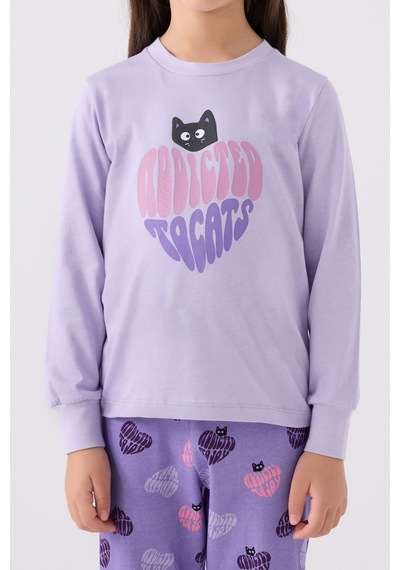 Rolypoly Kız Çocuk Mor Pijama Takımı Rp3465-c-v2 Mor