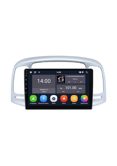 Hyundai Accent Era Android Multimedya Sistemi 2006-2012 8+256 Gb Uyumlu Yazılımsal 9"