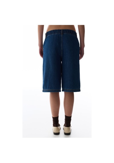 Penti Denim Blue Longline Bermuda Pantolon Denım Blue
