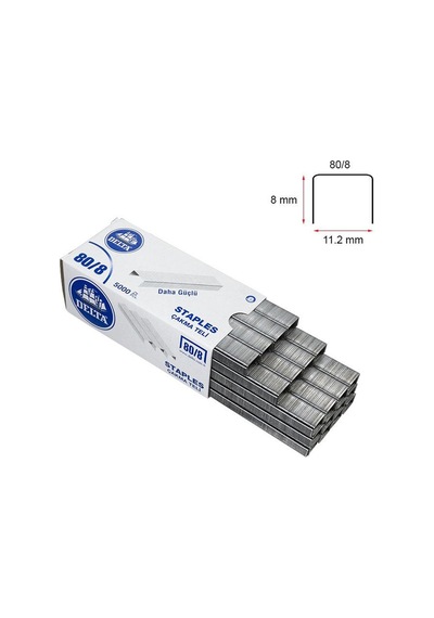 Delta 80/8 Zımba Teli 8 Mm - 1 Paket