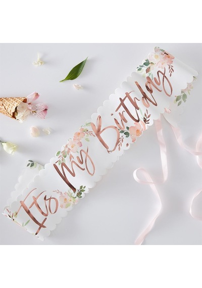 Ginger Ray - It's My Birthday - Çiçekli Kuşak 0 - 99