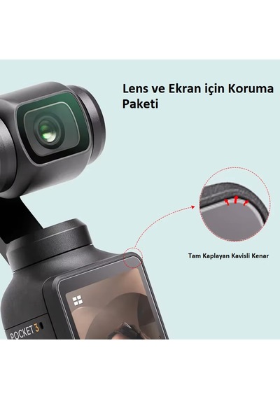 Teknoroket Djı Osmo Pocket 4 ve 3 Ekran Koruyucu Seti 9h