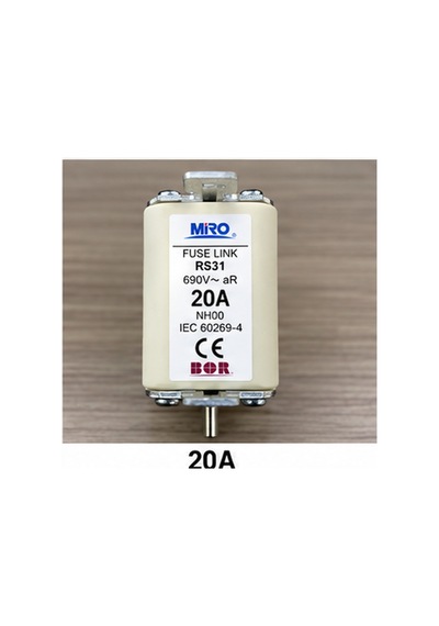 Nh00 20a Ar Hızlı Tip Bıçaklı Sigorta