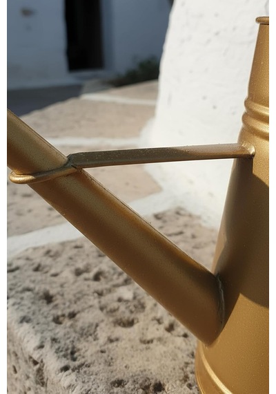 Tr Stella 3 Litre Metal Çiçek Bahçe Sulama Kabı Modern Dekoratif Çok Amaçlı Sulak Bakır