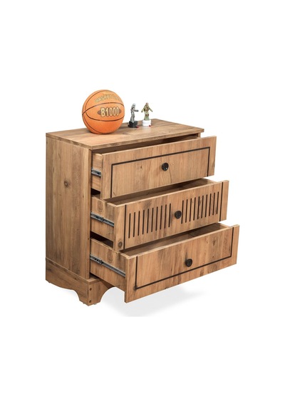 Papatya Genç Odası - 3 Kapılı Dolap, Bazalı Karyola, Masa, Şifonyer - 120x200 Ceviz Papatya Genç Odası - 3 Kapılı Dolap, Bazalı Karyola, Masa, Şifonyer - 120x200 Ceviz