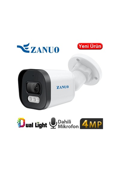 Zanuo Zn-ıpc-b1410c-s2-as-2.8mm 4mp 2.8mm Dual Light Ip67 Dah.mik. 128gb Sd Bullet Ip Kamera 30mt Zanuo Zn-ıpc-b1410c-s2-as-2.8mm 4mp 2.8mm Dual Light Ip67 Dah.mik. 128gb Sd Bullet Ip Kamera 30mt