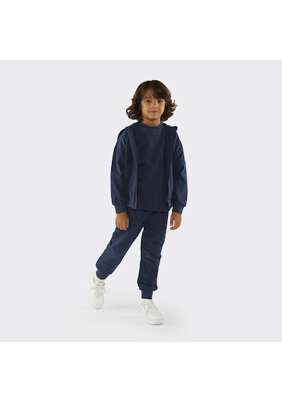 Unisex Çocuk Fermuarlı Lacivert Sweatshirt Çok Renkli