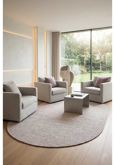 Bohem Şönil Pamuklu Jaipur Örgülü Kilim Dokuma Oval Halı Jp02 Kırmızı