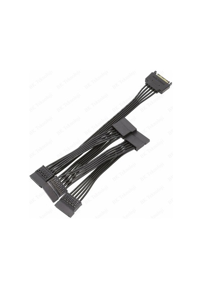 HDD/SSD için Sata Erkek to 5 Bağlantı Noktalı 15Pin SATA Güç