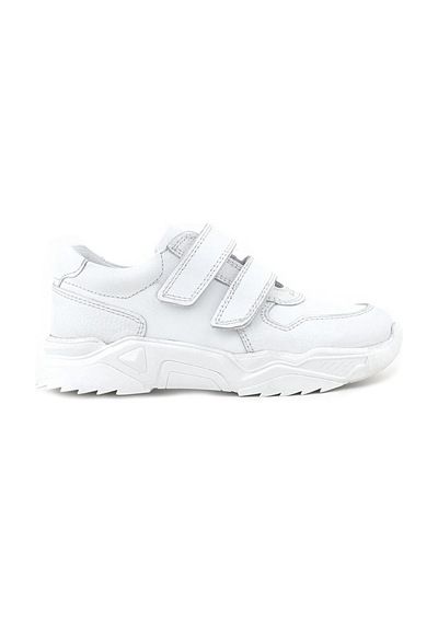 Rakerplus Hakiki Deri Beyaz Yüksek Tabanlı Kız Çocuk Sneakers Ayakkabı Beyaz
