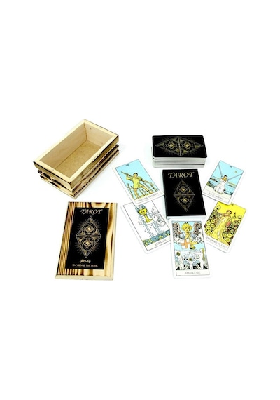 Star Tarot Oyun Kartı Ahşap Kutulu 1066683.