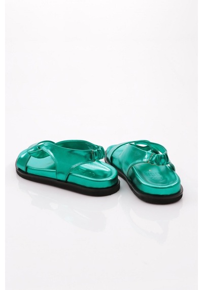 Dgn 3040 Kadin Çapraz Bantli Sandalet 3040-2261-R7996 Yeşil
