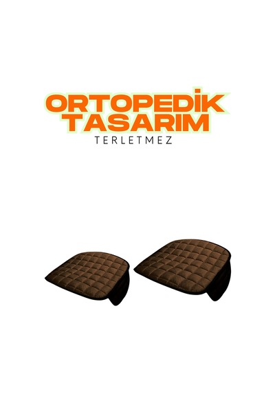 Taba Kadife Yüzeyli Araba Oturak Minderi Kaymaz, Ön/arka Koltuklara Uyumlu