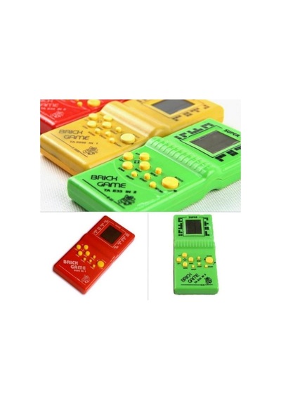 Nostalji Oyuncak El Atarisi  Tetris Brick Game Kırmızı Renk