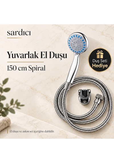 Sardıcı Basic Banyo Bataryası Ve Duş Seti Krom