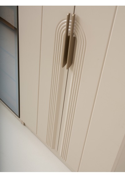 Luzzi Mdf 6 Kapaklı Elbise Dolabı Gardrop 246x58x215cm Ekru