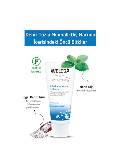 Weleda Deniz Tuzu Mineralli Organik Diş Macunu 75ml