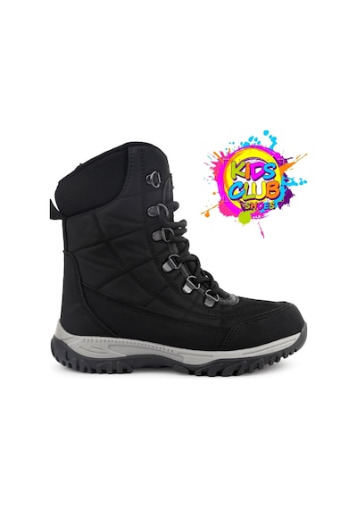 Kids Club Shoes Felix Ortopedik Kaymaz Taban Unisex Kar Botu Çocuk Bot Siyah