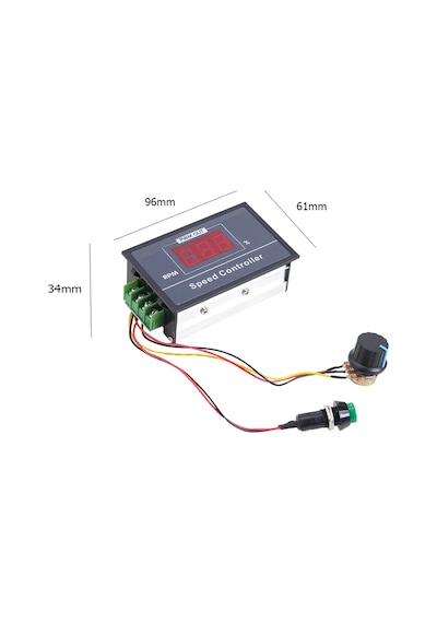 30A 60V Dc Motor Hız Kontrol Devresi Panel Tip Potansiyometre