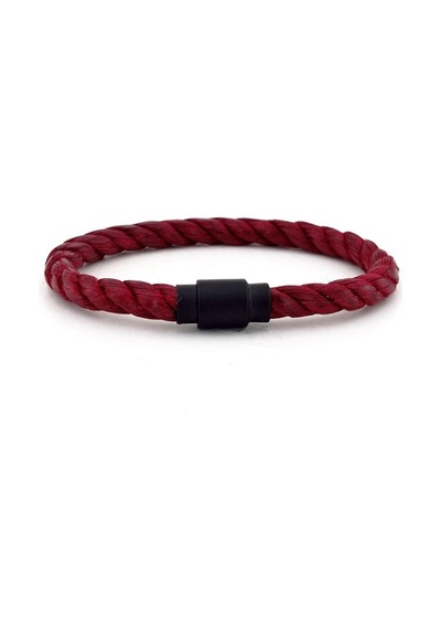 Bordo Halat Siyah Metal Manyetik Klips Erkek Bileklik Bt385 Çok Renkli