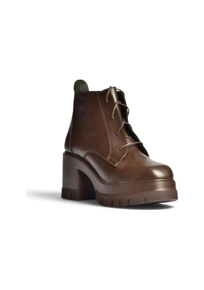 Fox Shoes Z965065909 Kahverengi Kalın Topuklu Kadın Bot