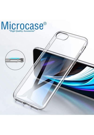 Apple Uyumlu iPhone Se 2020 Ince 0.2 Mm Soft Silikon Kilif + Cam(Seç) 434106135