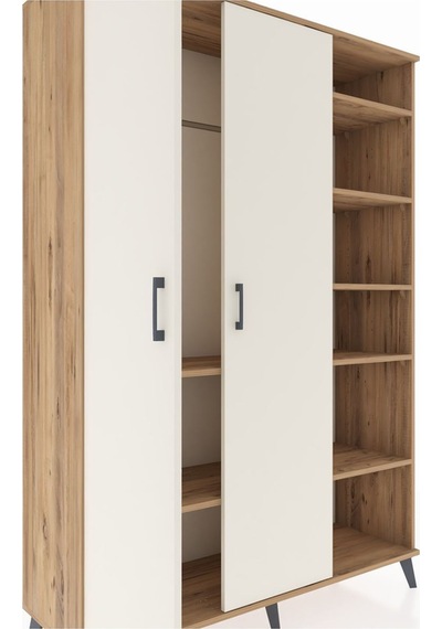 Hyperion Dolap 7 Raflı 2 Kapaklı Tek Askılı 132x44x195 Çam-aytaşı/çam Aytası/atlas Çam Hyperion Dolap 7 Raflı 2 Kapaklı Tek Askılı 132x44x195 Çam-aytaşı/çam Aytası/atlas Çam