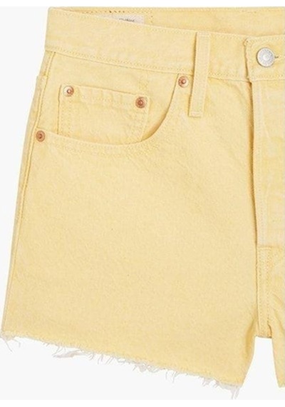 Levi'S 501 Original Kadın Şort-5382 Sarı