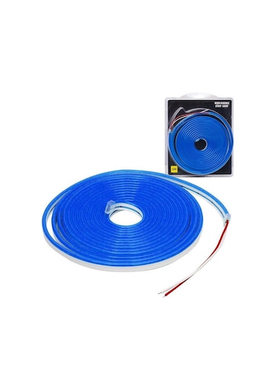 Powermaster 12Volt 5Metre 6X12Mm Mavi Neon Led Şerit