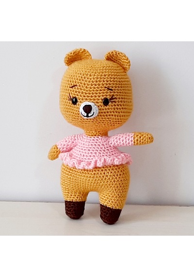 Amigurumi Örgü Oyuncak Ayı Kız