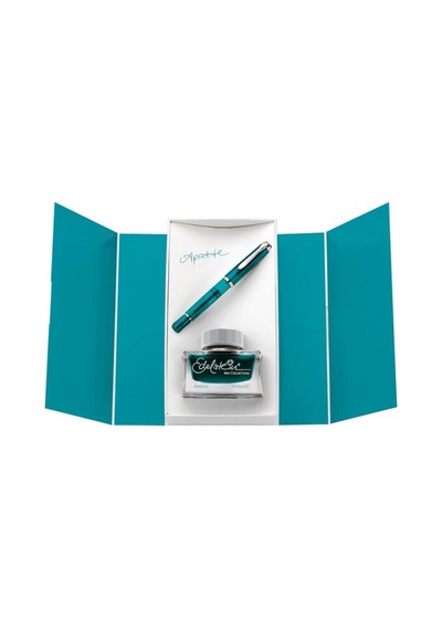 Pelikan M205 Special Edition Dolma Kalem Mürekkep Set Apatite Medium