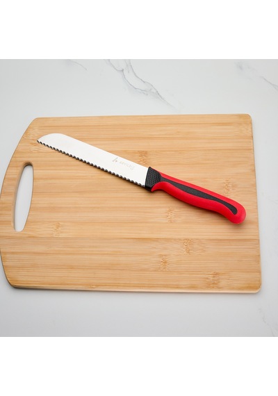Aryıldız Plurex Dişli Ekmek Bıçağı Kırmızı 19 Cm Çok Renkli