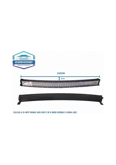 OFF-ROAD 105 CM EĞİMLİ T/B 5 MOD 3 SIRA LED