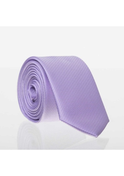 Gaffy Lila Slim Fit Düz Renk Dokuma Kravat / DDK-17 Lila