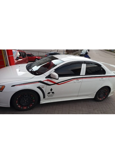 Mitsubishi Lancer Mügen Cam Rüzgarlığı 2008-2015 Arası 4 Lü Set N11.24559