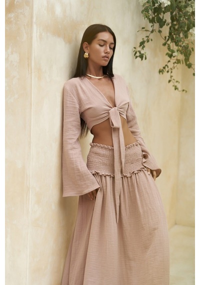 Mai Collection Mai Studios Co. Marshanda Somon Crop Etek Takım Somon