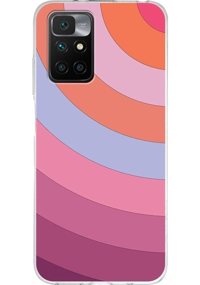 Redmi 10 2022 Uyumlu Kapak Renk Cümbüşü Tasarımlı Şeffaf Silikon Kılıf
