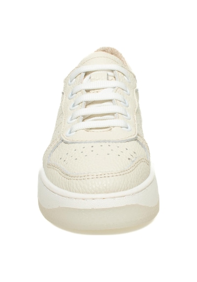 Mammamia D25ya-435 Kadın Deri Sneaker Ayakkabı Bej Flotur