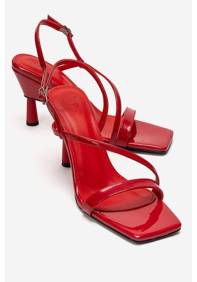 Luvishoes Jolene Kırmızı Rugan Kadın Topuklu Ayakkabı