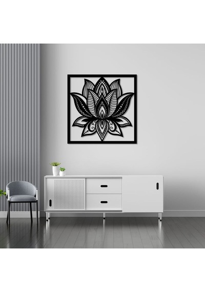 Barışın Simgesi: Lotus Çiçeği Metal Duvar Dekoru