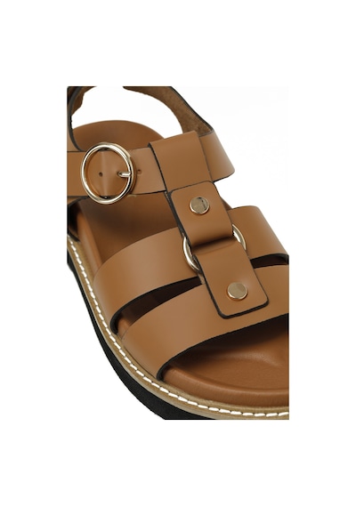 Nine West Hermon 5fx Taba Kadın Kalın Taban Sandalet 000000000101944630 Taba