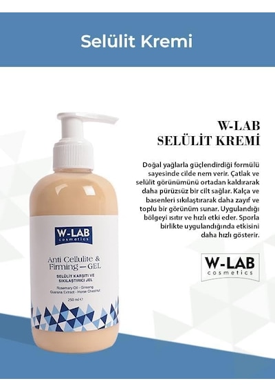 Selülit Karşıtı Sıkılaştırıcı Çatlak Giderici Jel 250 Ml