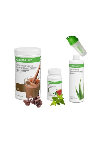 Herbalife Shake Çikolata+ Çay Klasik 50 Gr +aloe Konsantre Içecek Ve Shaker