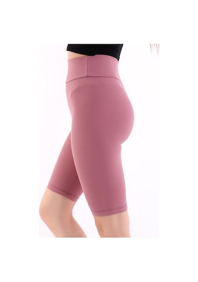 Self Clothing Kadın Gül Kurusu Yüksek Bel Fitilli Dayanıklı Örme Kumaş Toparlay (548212938)