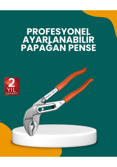 Hepsi Çelik Alaşımlı Ayarlı Papağan Pense Yalıtımlı Sap Najmaddin Standart