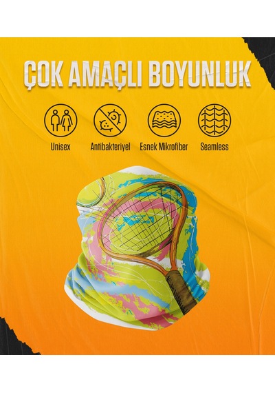 Musclecloth Çok Amaçlı Boyunluk Tennis Çok Renkli