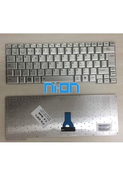 Nion Toshiba Portege A600-159 Portege A600-157, Portege A600-13b Notebook Klavye Gümüş Tr
